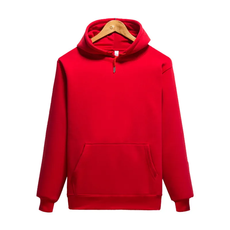 

2019 new men's sweatshirt casual solid color hooded sweatshirt long-sleeved pullover hip hop hooded shirt cotton men's jacket