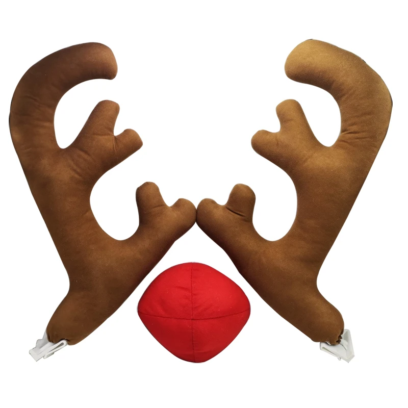 car door protector Car christmas decoration Santa Claus car styling Christmas antlers Car window door sills