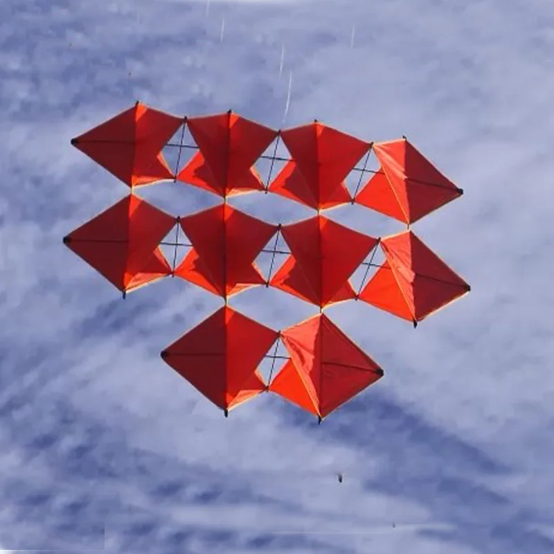 Professional 160cm Power Single Ten Diamonds Kite Red Diamonds Kites For Adult Children Flying Tools Beach kite flying