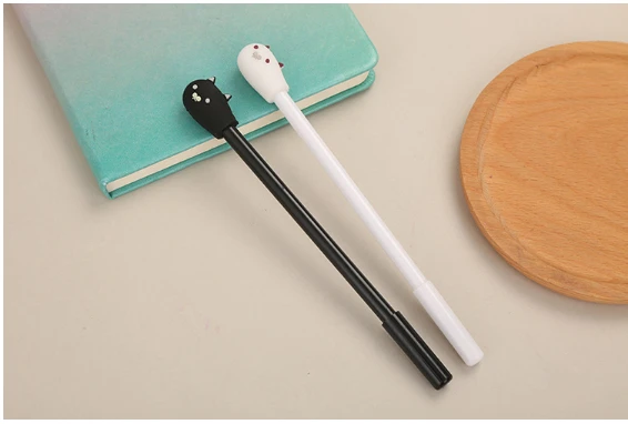 Wholesale Gel Pen 100pcs/Lot Creative Cat Neuter Pen Cute Student Stationery Cartoon Office Writing Supplies GP518