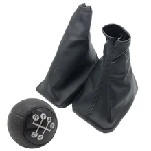 Para opel corsa c (01-06) tigra b (04-12) combo c (01-11) manual de 5 velocidades, botão de mudança de couro, caixa de freio e bota de mão