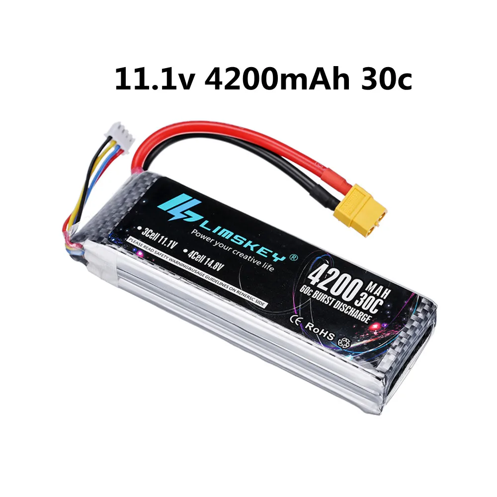 3S 11.1v 4200mAh 30C LiPo Battery for Rc Car Boat Helicopter Airplane 11.1v Rechargeable Battery