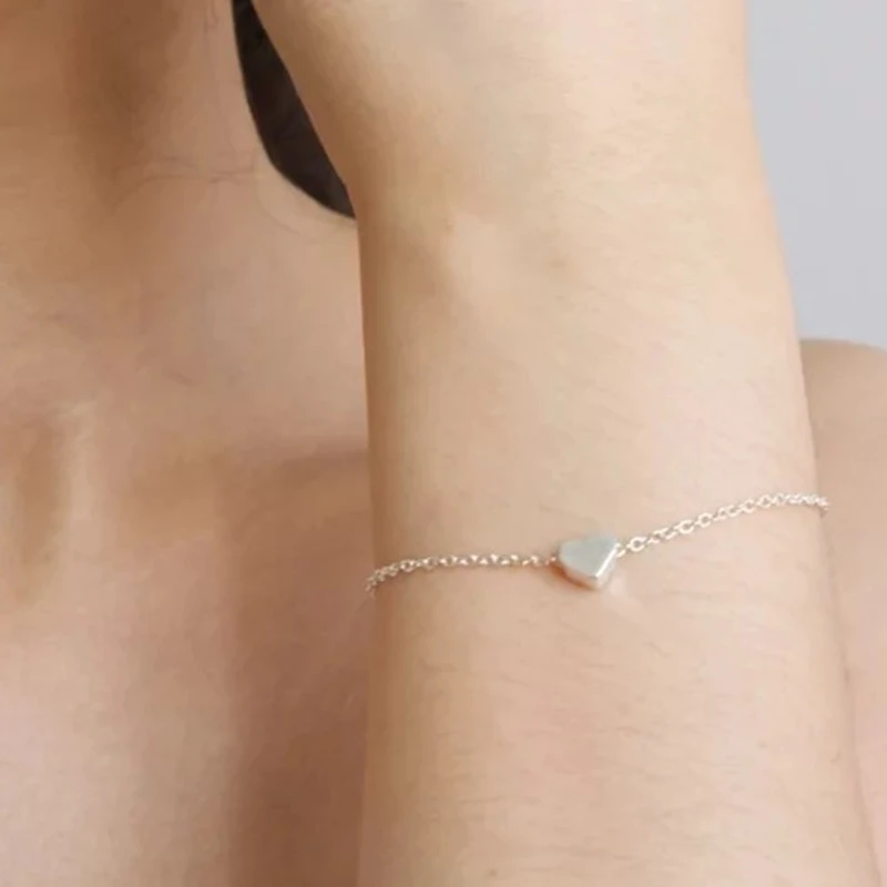 Bracelet Jewelry Heart Bracelets Bangles For Women Minimalist Metal