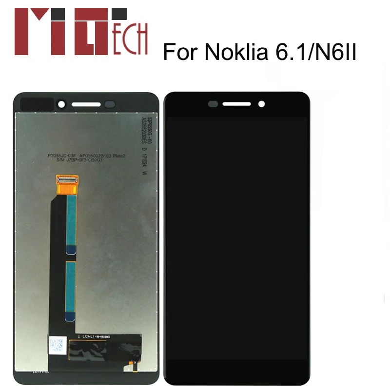 

100% Tested For Nokia 6.1 N6II LCD Display Touch Screen Digitizer Assembly Replacement Parts For Nokia 6.1 LCD