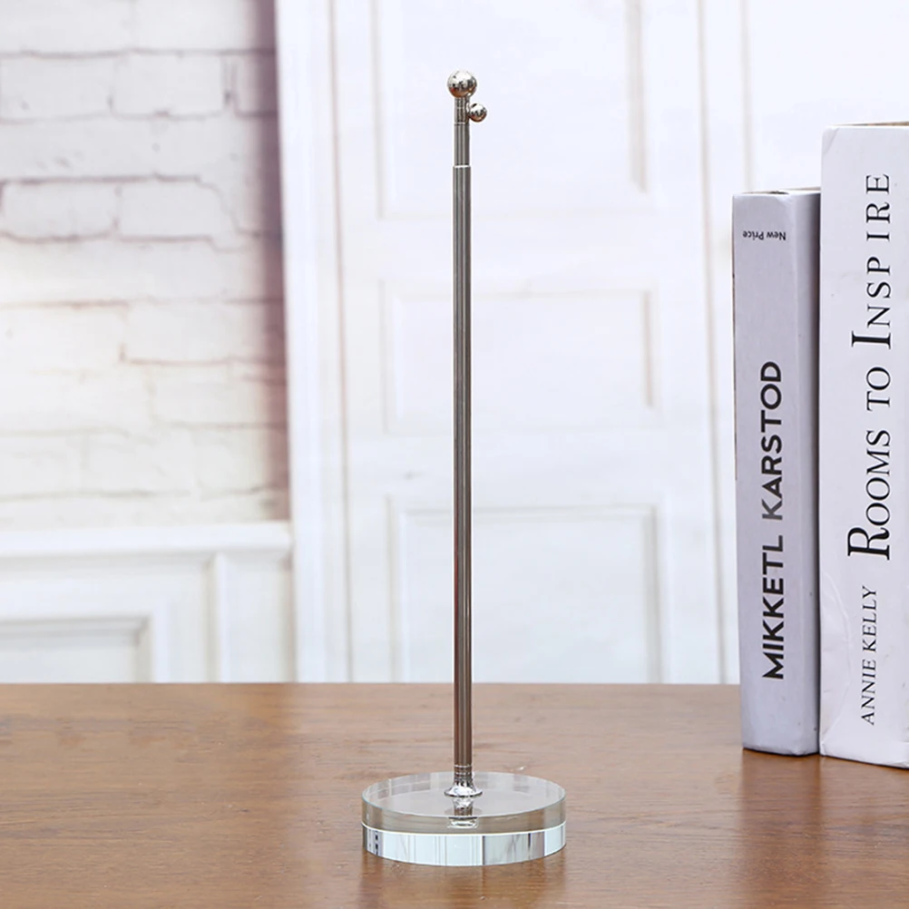 

Телескопическая стойка для флага, подставка для флага со стразами, держатель для флага, декоративная подставка, настольная подставка для флага