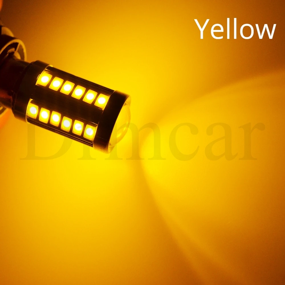 White Red Yelow 1156 BA15S 1157 BAY15D 7443 3157 P21 33SMD 5730 Car Brake Light Tail Lamps Turn Signal Auto Rear Reverse Bulbs (16)