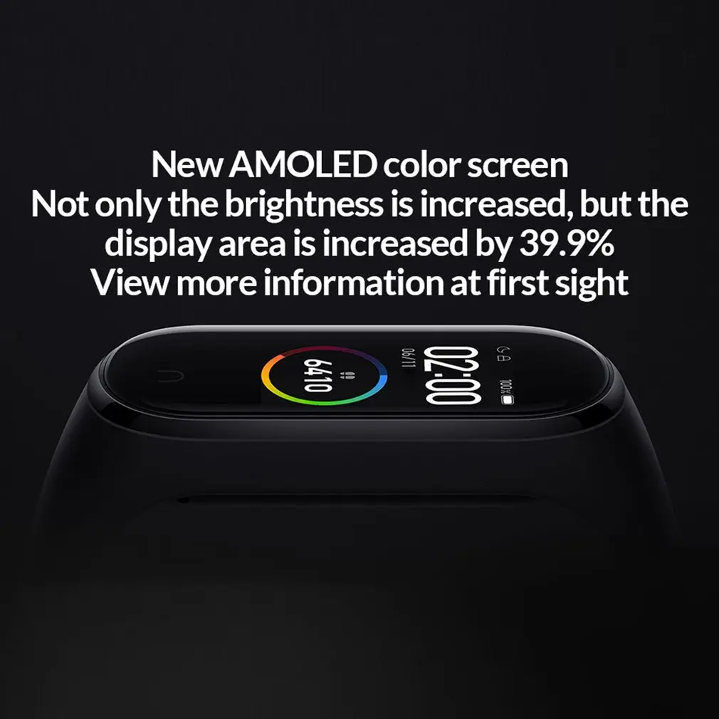 Newest 2019 Original Xiaomi Mi Band 4 Smart Color Screen Bracelet Heart Rate Fitness 135mAh Bluetooth5.0 50M Swimming Waterproof