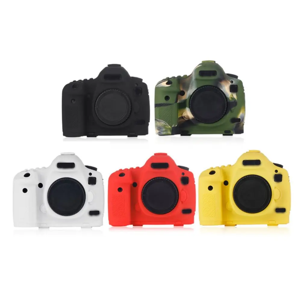 Силиконовый чехол для Canon 6D 5D3/5DS/5DSR Mark Ii с ЖК-защитной пленкой Мягкий защитный чехол для камеры