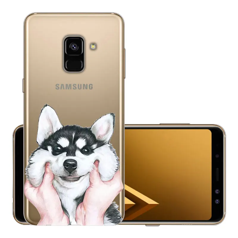 CROWNPRO, мягкий ТПУ чехол для samsung Galaxy A8, чехол, задняя крышка для телефона, чехол для samsung A8, чехол для samsung A8 Plus - Цвет: HSQ