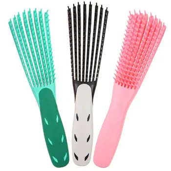 

HOT Plastic Europe And America Massage Essential Oil Octopus Straight Hair Tt Curly Hair Rib Ribs Comb Professional