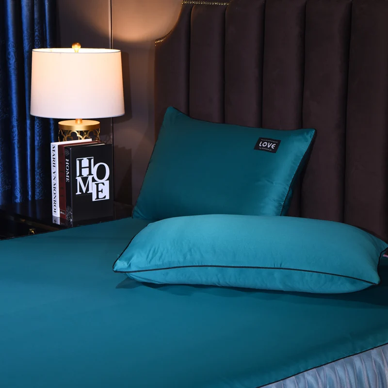 Unique Double lace design print bed cover With Fixing strap and pillowcase bedspread for bed for Home/hotel Decoration 10 color