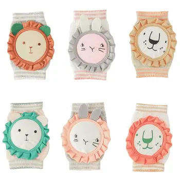 

Toddler Baby Knee Pads Cartoon Lion Rabbit Mesh Knitted Crawling Elbow Protector 23GD
