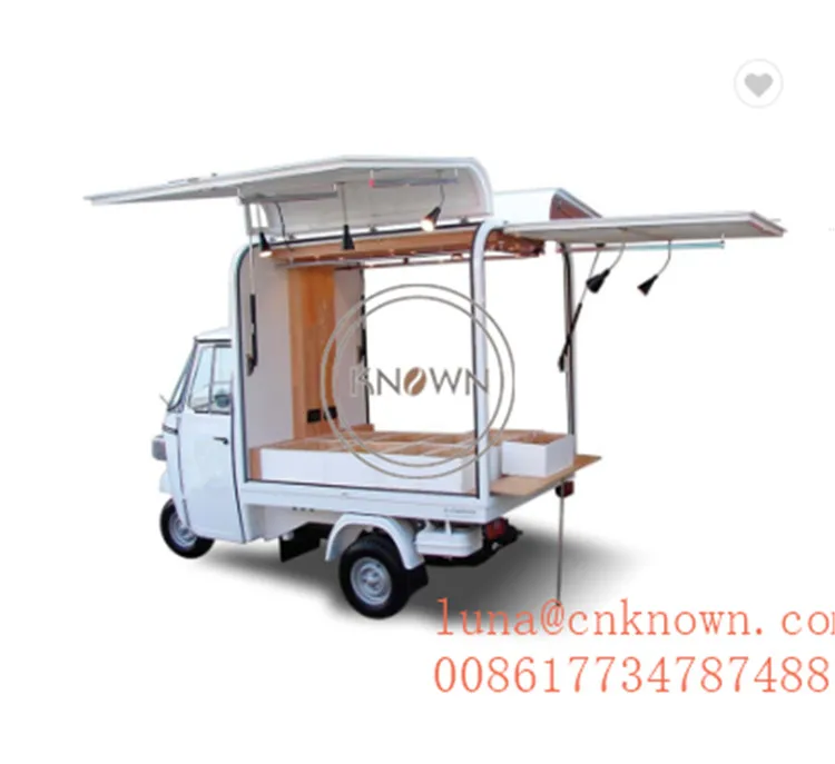 Стиль Piaggio Ape индивидуальная тележка для еды винтажный мобильный магазин Электрический/газолина торговый автомат для фаст-фуда