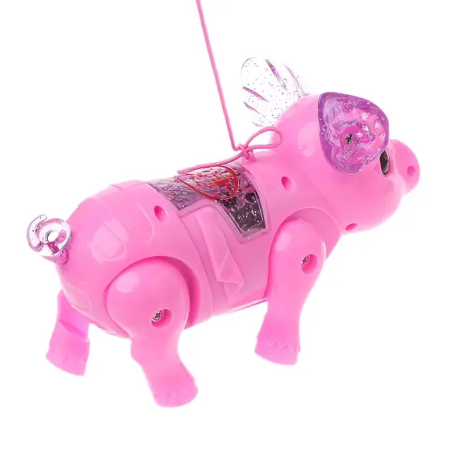 Cute Dreamy Pig Pet With Light Walk Music Electronic Pets Robot Toys For Kids Boys Girls Gift BX0D 4