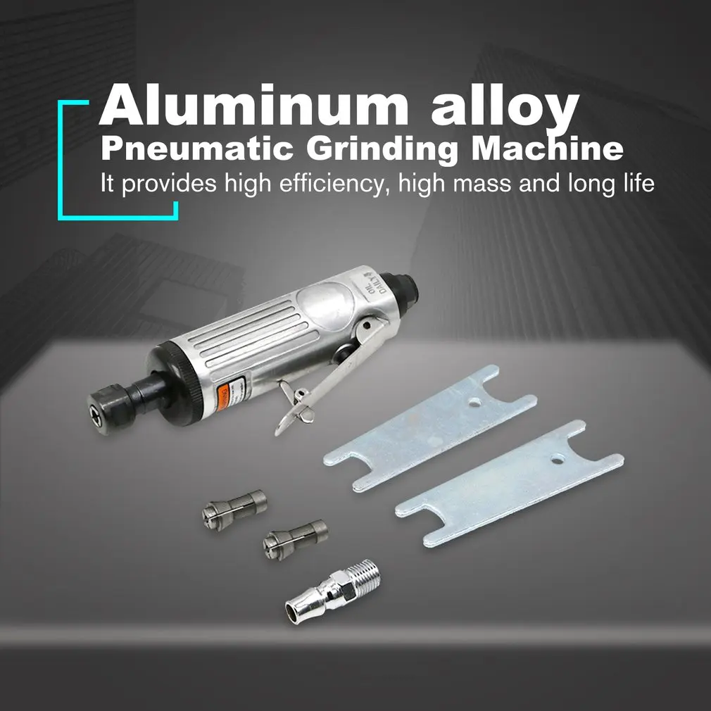 1/4" 25000RPM Straight Shank Collet Pneumatic Grinding Machine Air Die Grinder for Various Molds Grinding Polishing