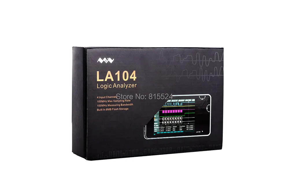 Мини DSO LA104 цифровой логический анализатор 2," экран 4 канала Осциллограф SPI IIC UART программируемый 100 МГц максимальная частота дискретизации
