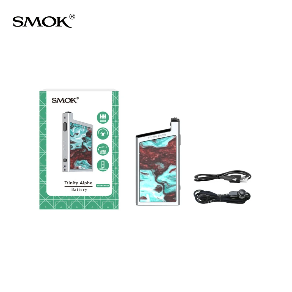 SMOK Trinity Alpha Box Mod 1000 мАч Тринити Альфа батарея электронная сигарета Vape Vs Smoant