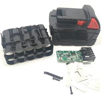 

M18B Li-Ion Battery Plastic Case Charging Protection Circuit Board For Milwaukee 18V M18 48-11-1815 3Ah 4Ah 5Ah PCB Board Shell