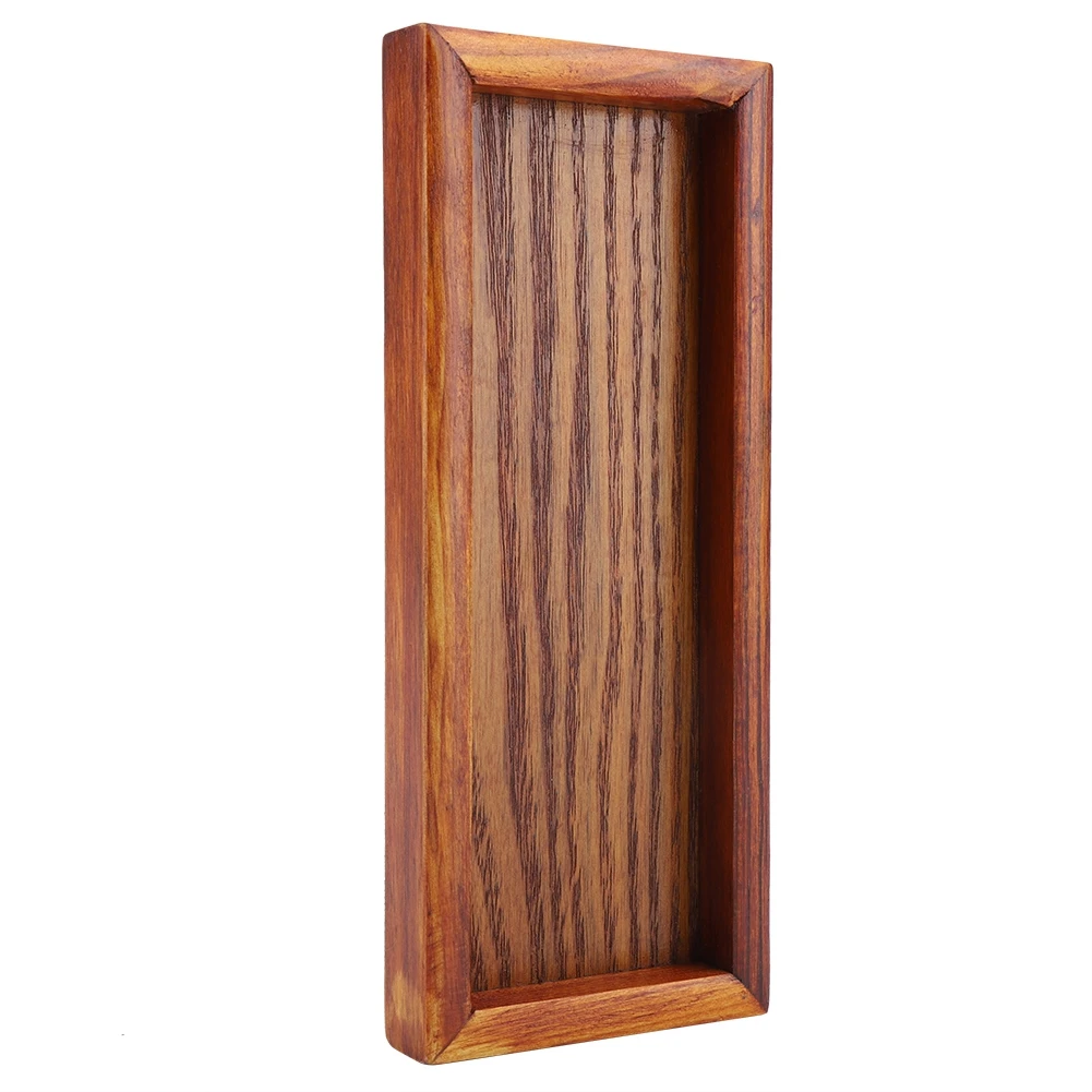 Puseky деревянный квадратный поднос твердый деревянный чайный набор поднос домашний поднос для завтрака поднос для торта