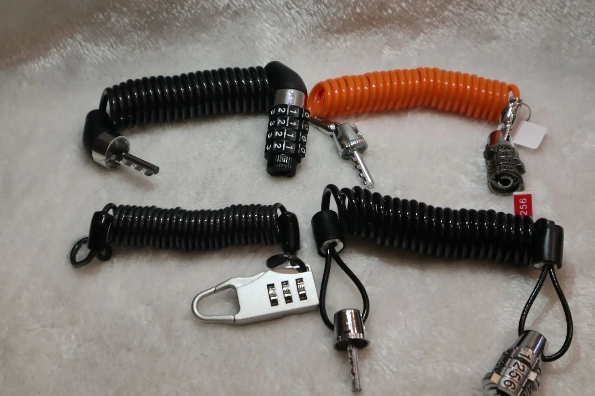 Universal helmet electric car motorcycle mini code lock steel wire cable portable