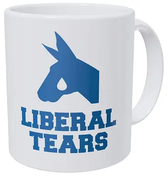

Liberal Tears 11 Ounces Funny Coffee Mug AA Class Ultra White 390 Grams Ceramic.