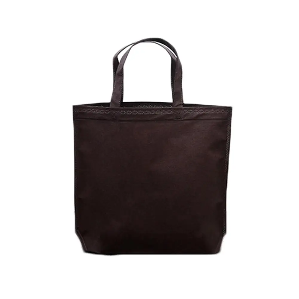 coffee 36-45cm Многоразовая женская сумка для покупок из хлопчатобумажной ткани, Экологичная сумка-Органайзер, Повседневная сумка без молнии, Высококачественная сумка-торба - Цвет: coffee 36-45cm