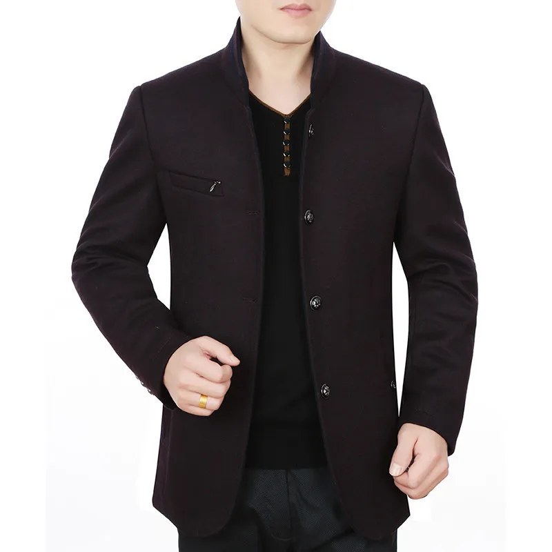 

Casual Autumn Spring For Men Slim Plus Size 5XL Wind Breaker Mens Jackets And Coats Wool Bombers Homme Outwear FYY279
