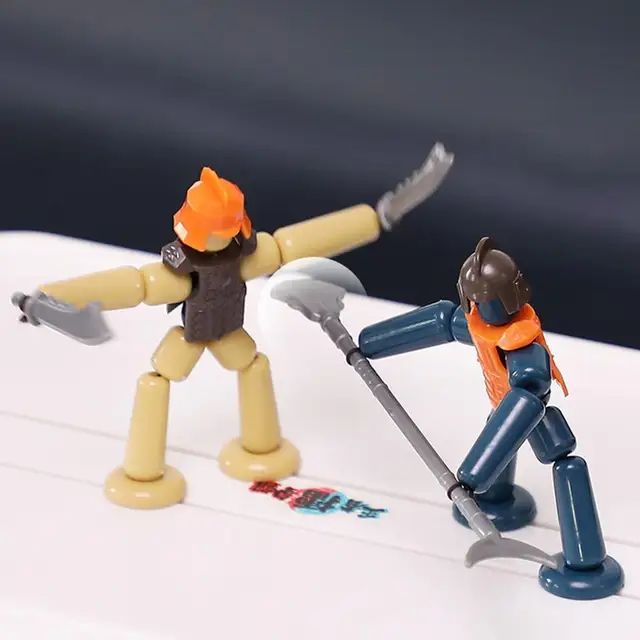 New Two-player Battle Toy Bamboo Section Man Two-Player Interactive PK Table Game For Kids Adults Funny Toys Dropshipping 2