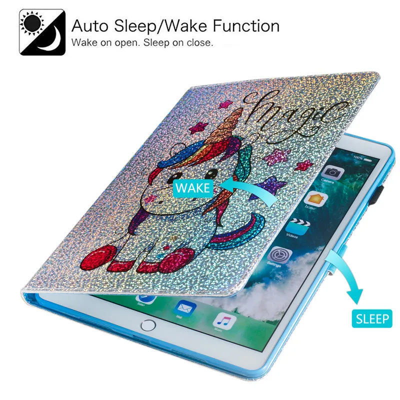 Wekays For Apple Ipad 6 Ipad Air 2 A1566 A1567 Cartoon Unicorn Glitter Case For Ipad Air 2 Ipad6 Air2 Tablet Cover Cases Fundas Wekays For Apple Ipad 6 Ipad Air 2 A1566 A1567 Cartoon Unicorn Glitter Case For Ipad Air 2 Ipad6 Air2 Tablet Cover Cases Fundas