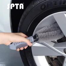 SPTA Автомобильная щетка для мытья колес, пластиковая ручка, щетка для чистки автомобиля, диски для мытья шин, щетка для мытья Авто, щетка для чистки автомобиля
