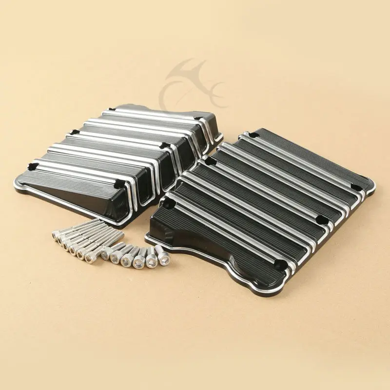 

Aluminum Black Rocker Box Top Cover For Harley Twim Cam 1999-2017 Electra Glid Dyna Fat Bob Softail