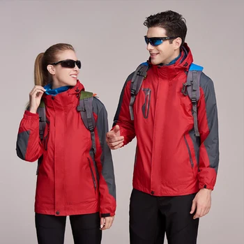 

Winter Couple Models Two-piece Set Outdoor Sports Jacket Waterproof Windproof Hiking Jackets Warm Camping Trekking Skiing Coats