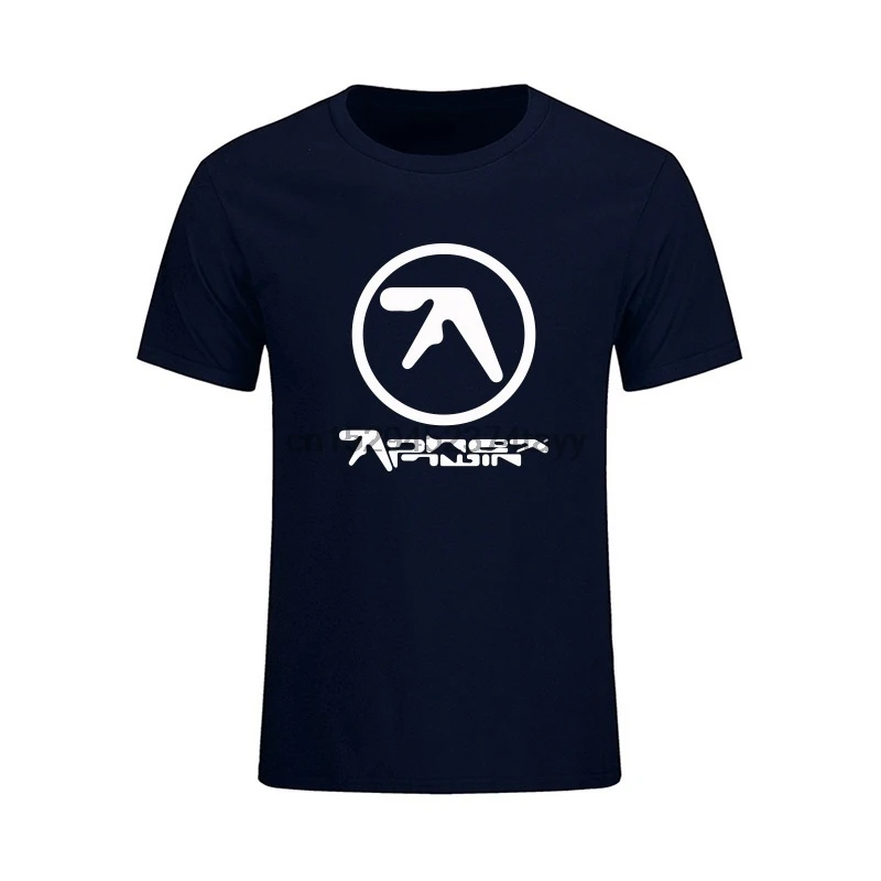 Модные мужские футболки Aphex Twin с принтом повседневные топы круглым вырезом |