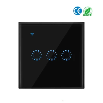 

Wireless Switches WiFi Light Switch Smart Wall Compatible with Alexa Echo Google Home Assistant Control Touchable Light Switch