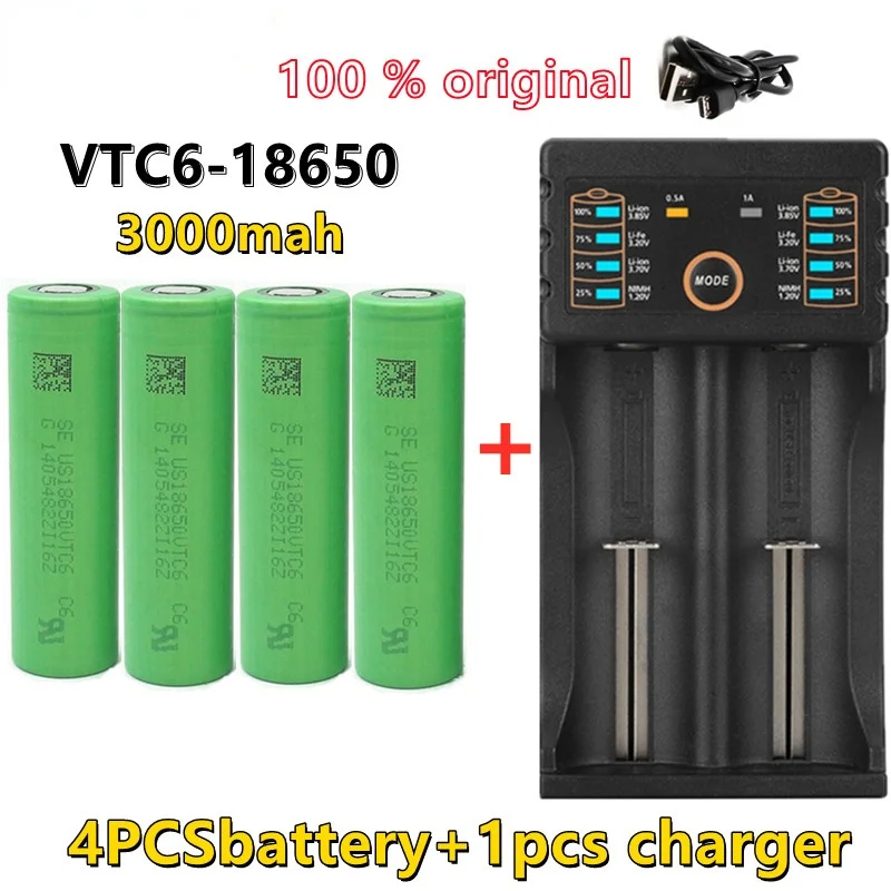 Новый оригинальный аккумулятор 3 7 в 3000 мАч 18650 для us18650 Sony C6 30A игрушечные