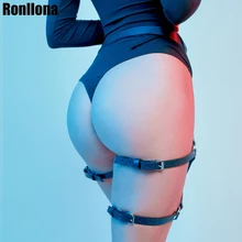 Ronllona, сексуальные подвязки, кожа, портупея, Пастельная готика, пояс, регулируемые ремни, БДСМ, для женщин, фетиш, панк, готика, Рейв, ночной клуб