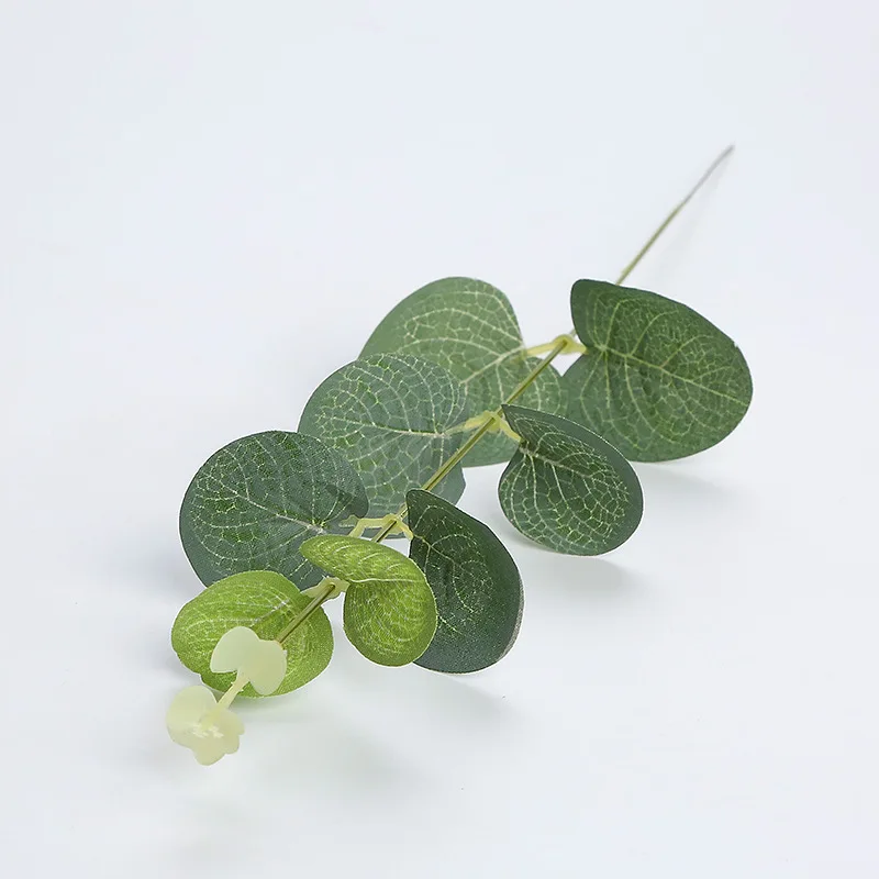 

100pcs Green Artificial Eucalyptus Leaves Plants Money Leaf Fake Plants Wall Decorative Wedding Shooting Prop Home Decor