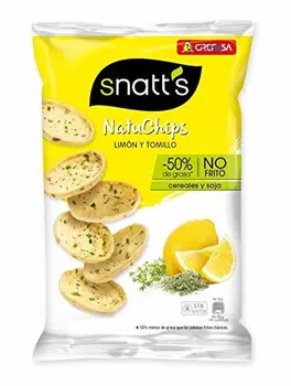 

Grefusa - Snatt's | NatuChips Limón y Tomillo - 85 gr