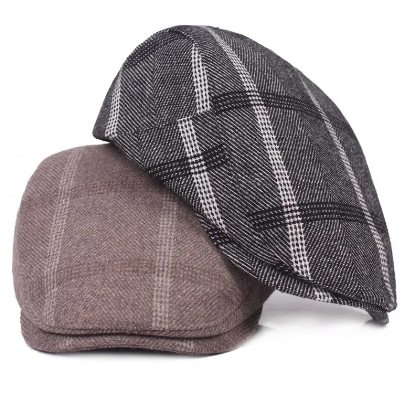 Высокое качество Регулируемая весна осень новые береты для мужчин Wo мужская шапка duckbill& Ivy Golf плоский таксистский газетный берет шапка AD0841