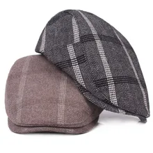 Высокое качество Регулируемая весна осень новые береты для мужчин Wo мужская шапка duckbill& Ivy Golf плоский таксистский газетный берет шапка AD0841