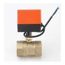 Электрический шаровой клапан двухсторонний трехкомпонентный каталитический центрального кондиционирования воздуха, блок змеевика вентилятора двусторонний клапан DN15 20 2532 40