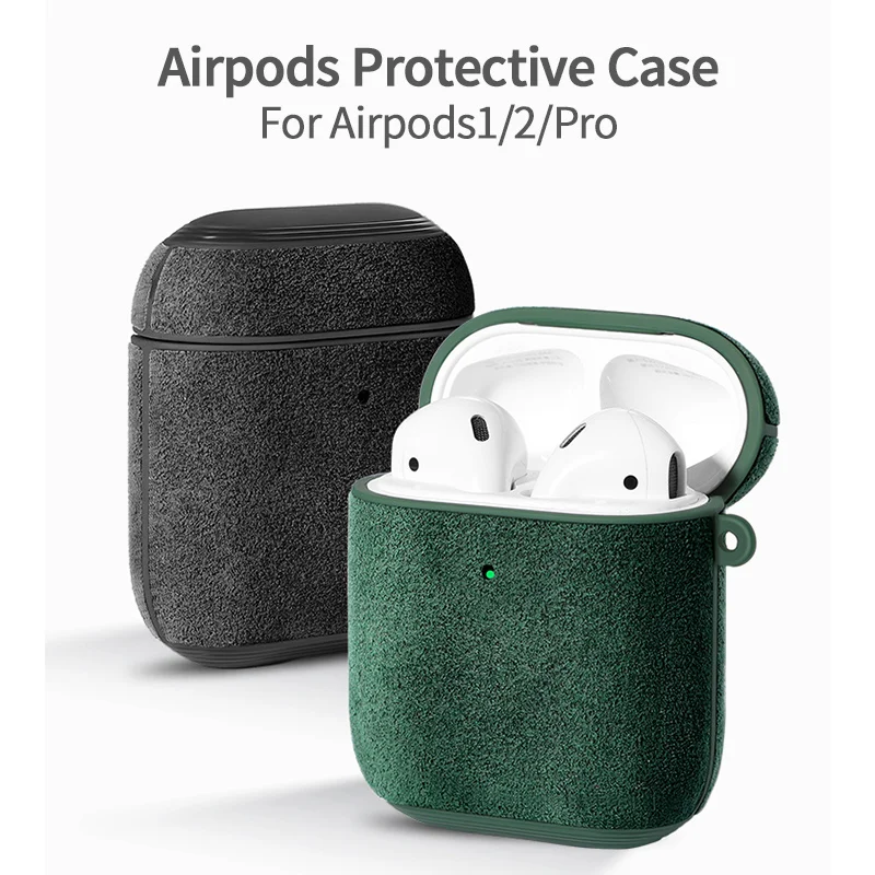 SanCore-Alcantara-artificial-Leather-Earphone-Case-for-Apple-Airpods-1-2-Case-Cover-Protective-Cover-for