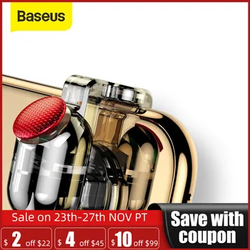 

Baseus Game pad Trigger Mobile Phone Games Shooter Controller L1 R1 Fire Button Handle For PUBG/Rules of Survival/Knives Out