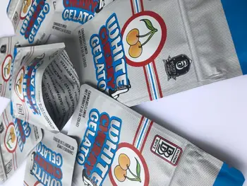 

White Cherry Gelato Flower Bags Medicated Edibles Smell Proof Bags 500mg Mylar Bags Pink Rozay rDRzQ