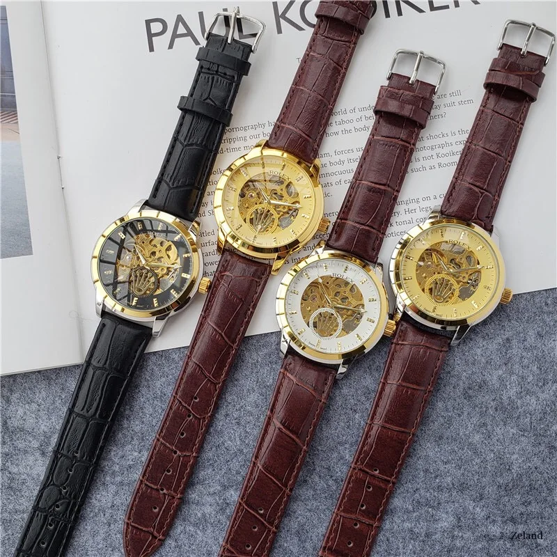 

Rolex- Men's watch mechanical watch top brand luxury stainless steel contracted men's fashion timing men's sports watch39