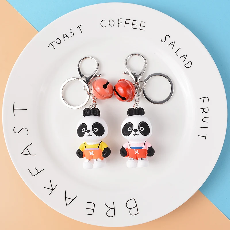 Творческий мультфильм брелок Панда милый для ключей с животными Kawaii Плюшевые