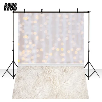 

DAWNKNOW Sparkle Glitter Background Newborn Fotografia Plush Rug Photography Backdrop For Photo Shoot Children Photocall lv1005