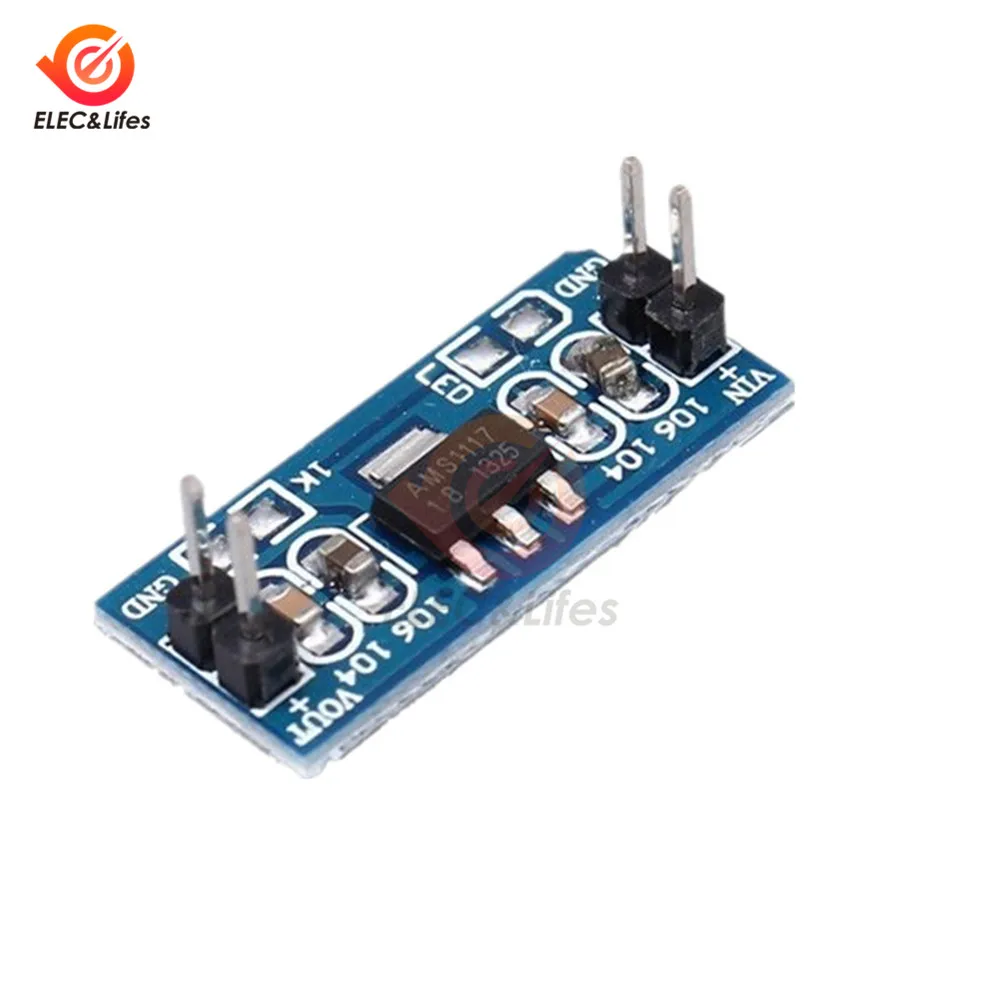 5 шт. AMS1117 4,5 V-7 V до 3,3 V DC-DC шаг DownPower трансформатор конвертер Напряжение регулятор понижающий преобразователь модуль