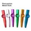 12Colors Kazoo Instrument Metal Percussion Orff Music Instrument Metal Kazu Flute Harmonica Children Party Gift Baby Playing Toy 1