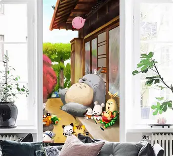 

[Self-Adhesive] 3D Murals For My Neighbor Totoro 698 Japan Anime Wall Paper mural Wall Print Decal Wall Murals Belly